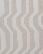 Cosmo Striped Semi Sheer Ripple Fold Curtains - Sand - Image 3