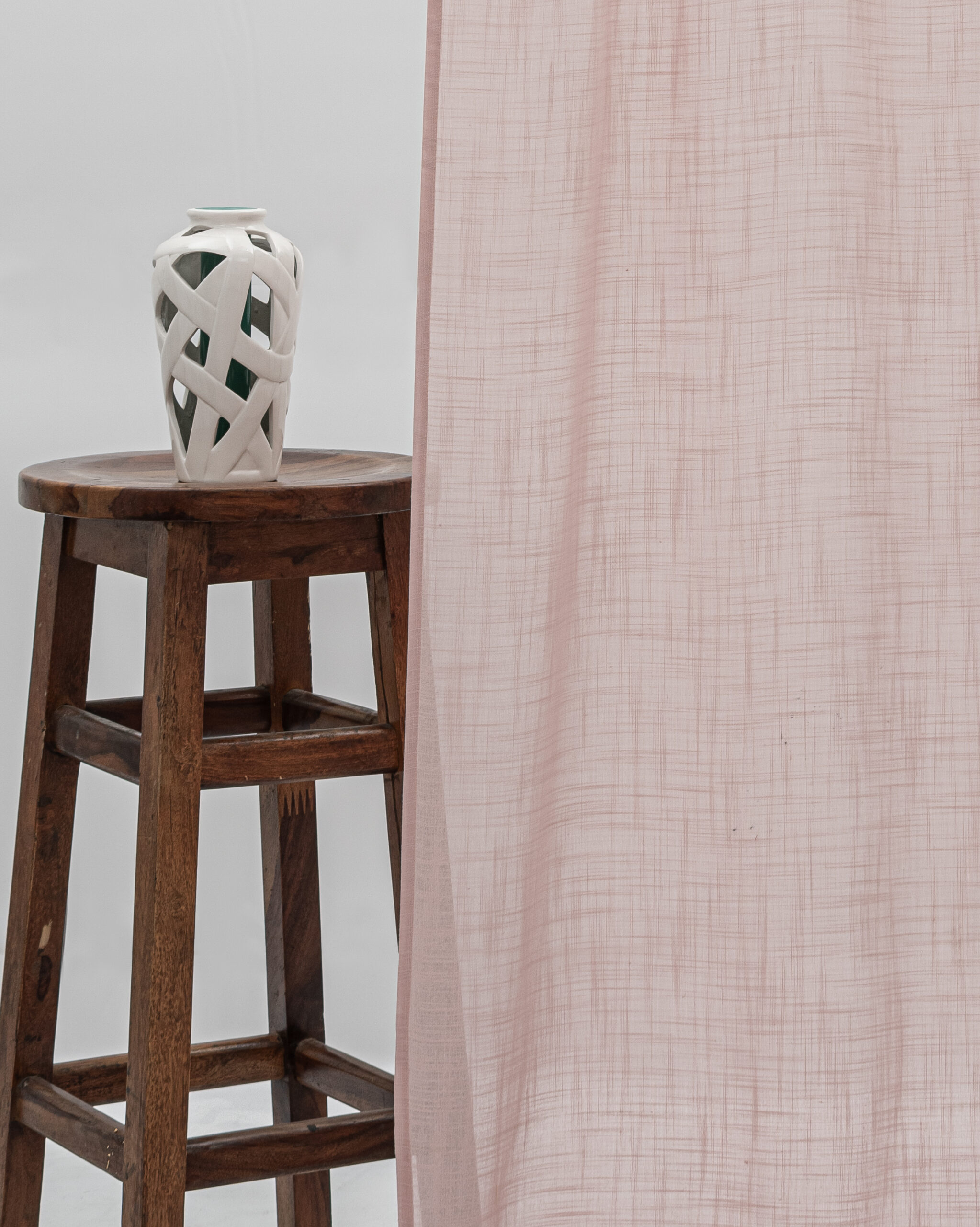 Lush Linen Sheer - Blush - Curtain Lush Linen Sheer Curtains - Blush - Image 1