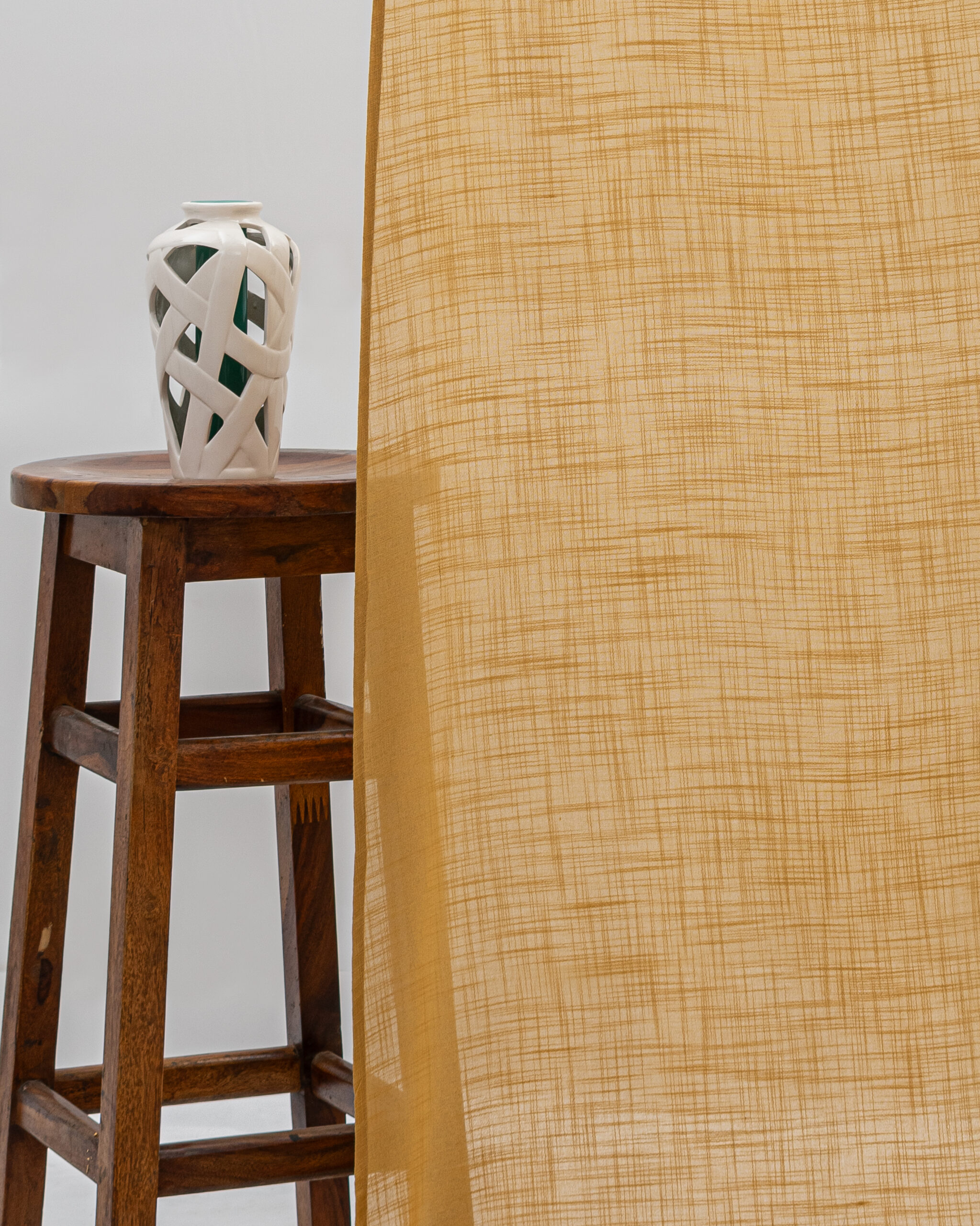 Lush Linen Sheer - Gold - Curtain Lush Linen Sheer Curtains - Gold - Image 1