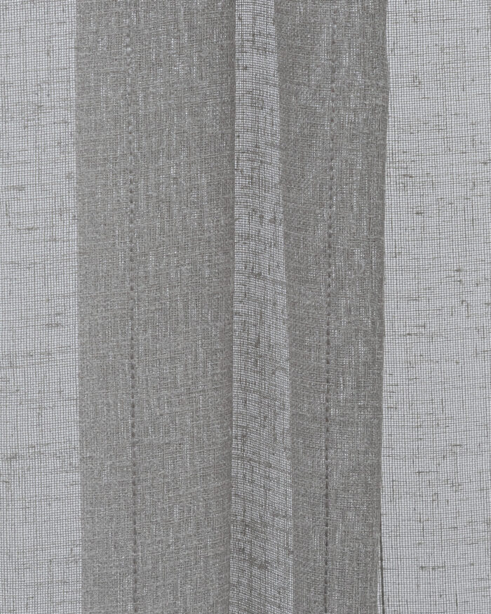 Mercer Striped Sheer Fabric Swatch- Gray - Image 2