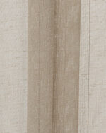 Mercer Striped Sheer Roman Shades - Mocha