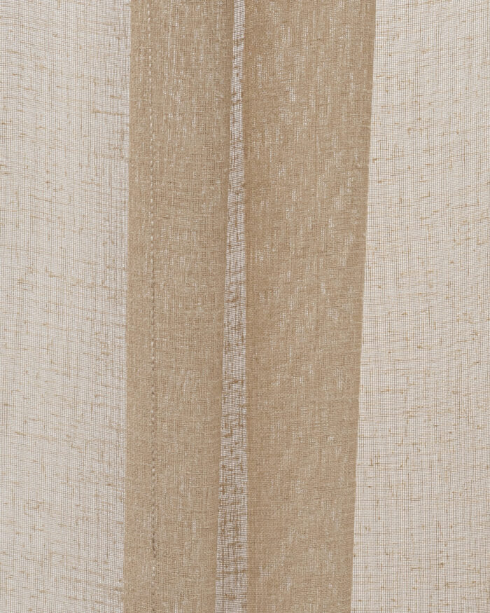 Mercer Striped Sheer Curtains- Sand - Image 2