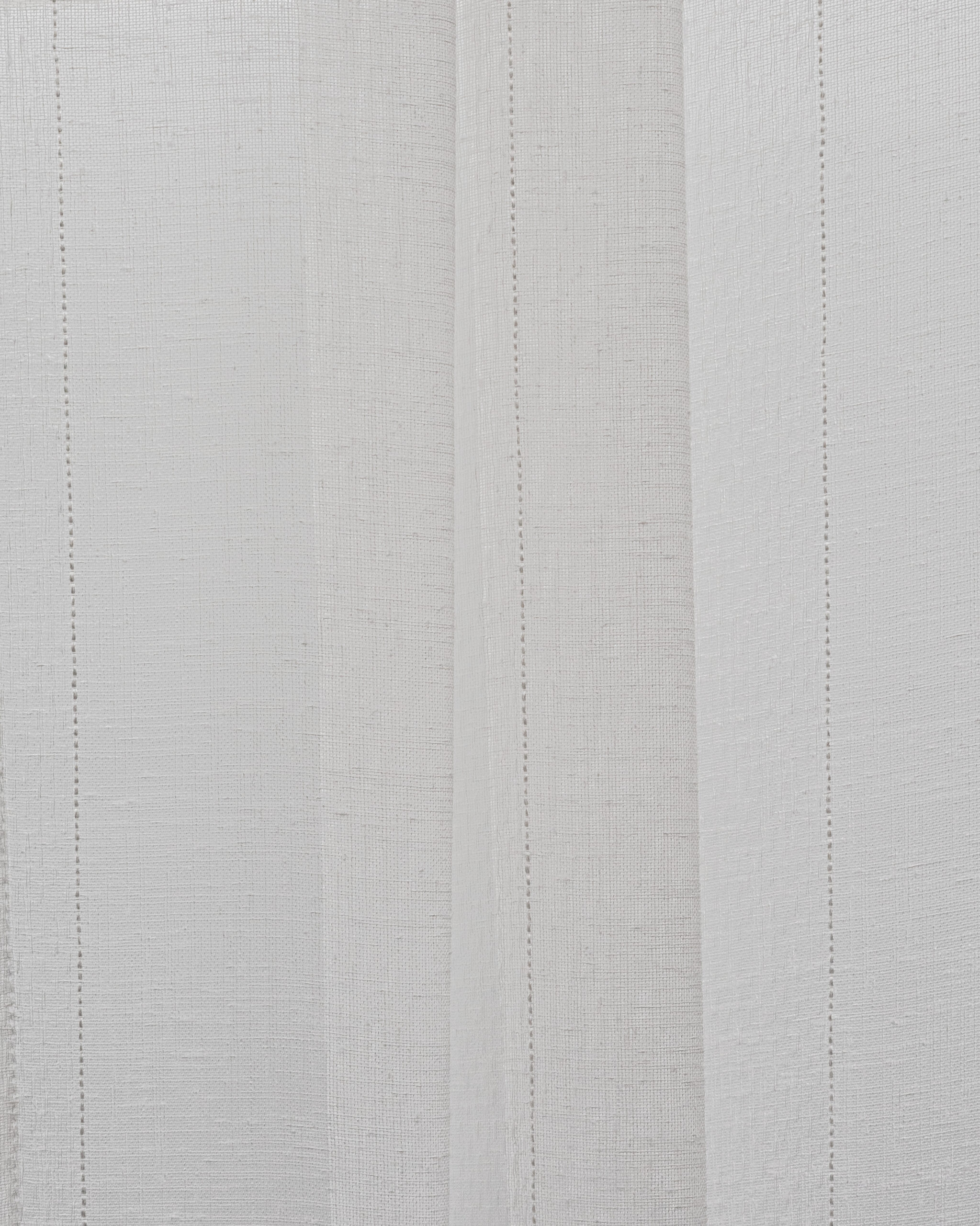 Mercer Striped Sheer - Snow - Folded Mercer Striped Sheer Roman Shades - Snow - Image 1