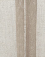 Mercer Striped Sheer Ripple Fold Curtains- Taupe - Image 2
