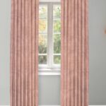 Classic Houndstooth - Rose Custom Curtains