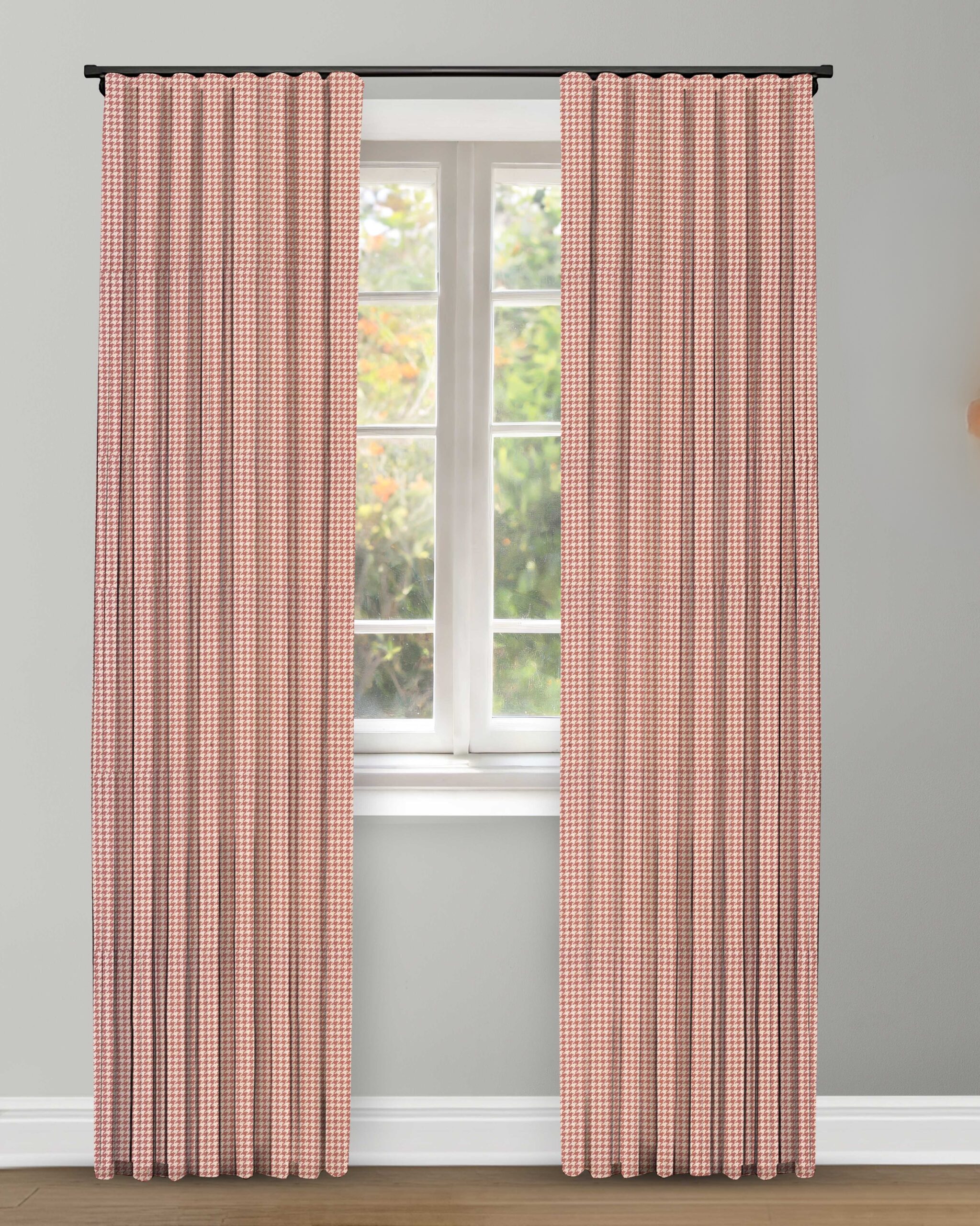 curtains - Edited Classic Houndstooth - Rose Custom Curtains - Image 1