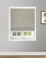 Classic Houndstooth - Teal/ Green Roman Shades - Image 2
