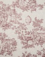 French Toile - Misty Rose Roman Shades - Image 2
