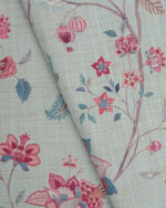 Blooming Spring - Rosy Aqua Roman Shades - Image 4