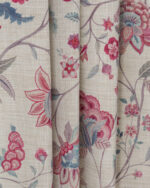 Blooming Spring - Pink Linen Roman Shades - Image 2