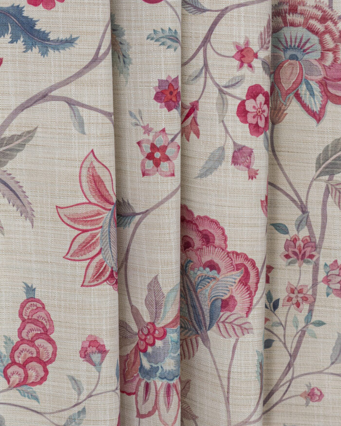 Blooming Spring - Pink Linen Roman Shades - Image 2