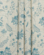Blooming Spring - Linen Blue Roman Shades - Image 3