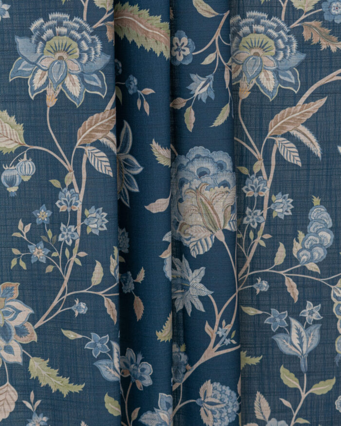 Blooming Spring - Navy Blue Roman Shades - Image 4