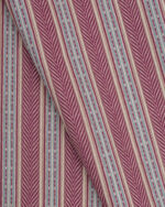 Boardwalk Stripe - Burgundy  Roman Shades - Image 2