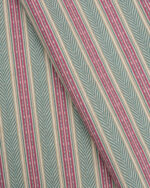 Boardwalk Stripe - Rosy Teal Roman Shades - Image 3