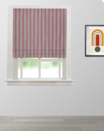 Boardwalk Stripe - Burgundy  Roman Shades