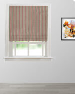 Boardwalk Stripe - Rusty Clay  Roman Shades