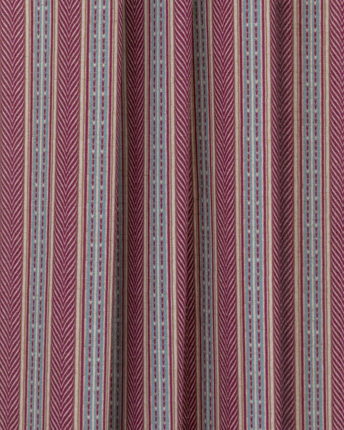 Boardwalk Stripe - Burgundy  Roman Shades - Image 3