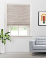 Boho Drapery - Fawn Color Roman Shades