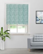 Celeste - Aqua Color Roman Shades