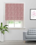 Celeste - Coral Custom Roman Shades