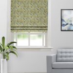 Chelsea Floral - Olive Roman Shades