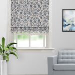 Chelsea Floral - Pine Color Roman Shades