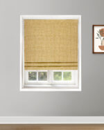 Classic Houndstooth - Mustard Roman Shades