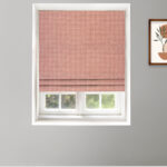 Classic Houndstooth - Rose Roman Shades