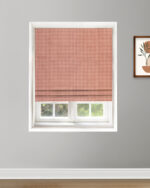Classic Houndstooth - Tuscan Red Roman Shades