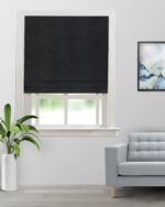 Colonial - Black Beauty Roman Shades