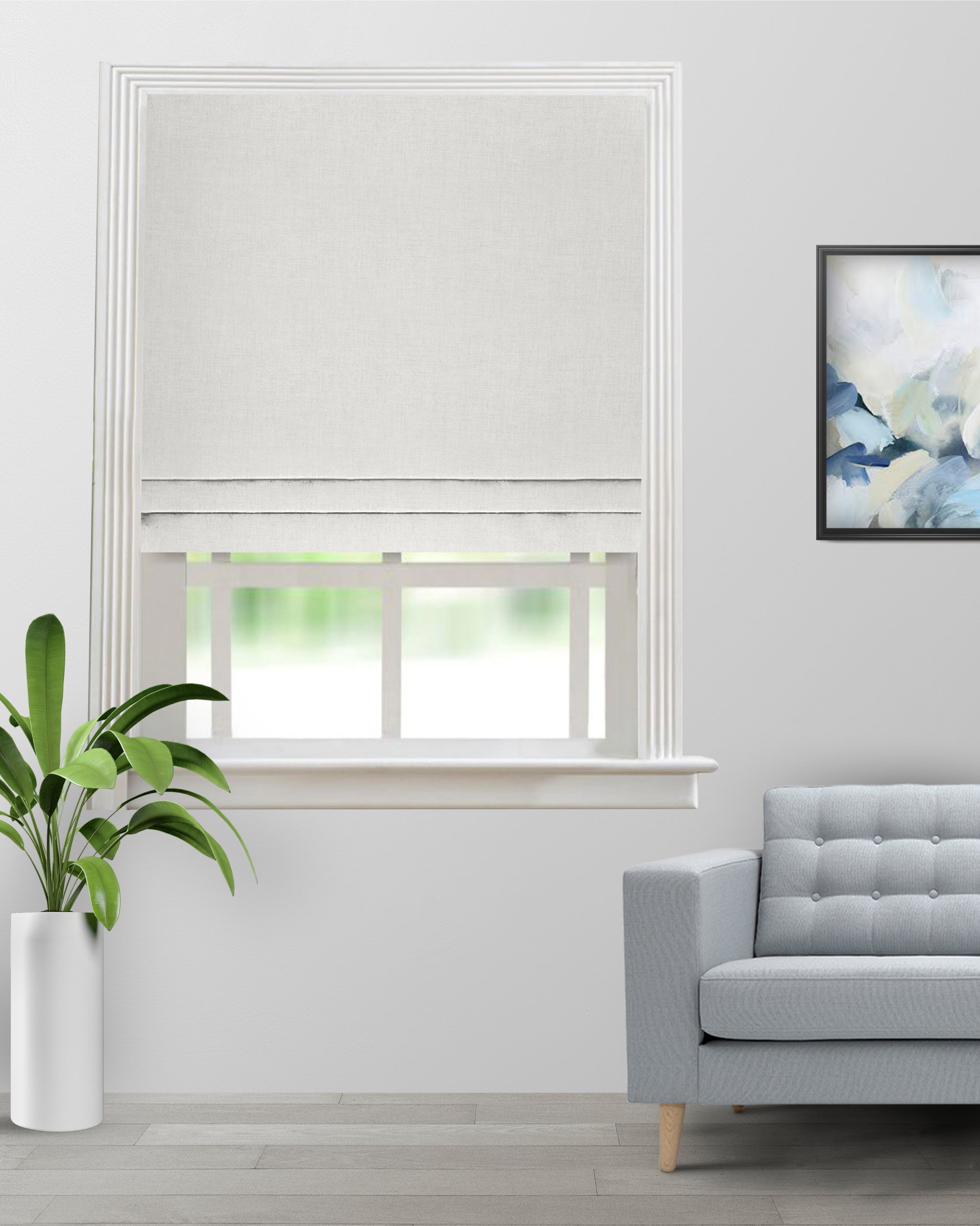 Colonial-Feather-Roman-Shade-image-scaled-1.jpg Colonial - Feather Roman Shades - Image 1