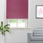 Colonial - Mulberry Red Roman Shades