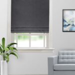 Colonial - Slate Color Roman Shades