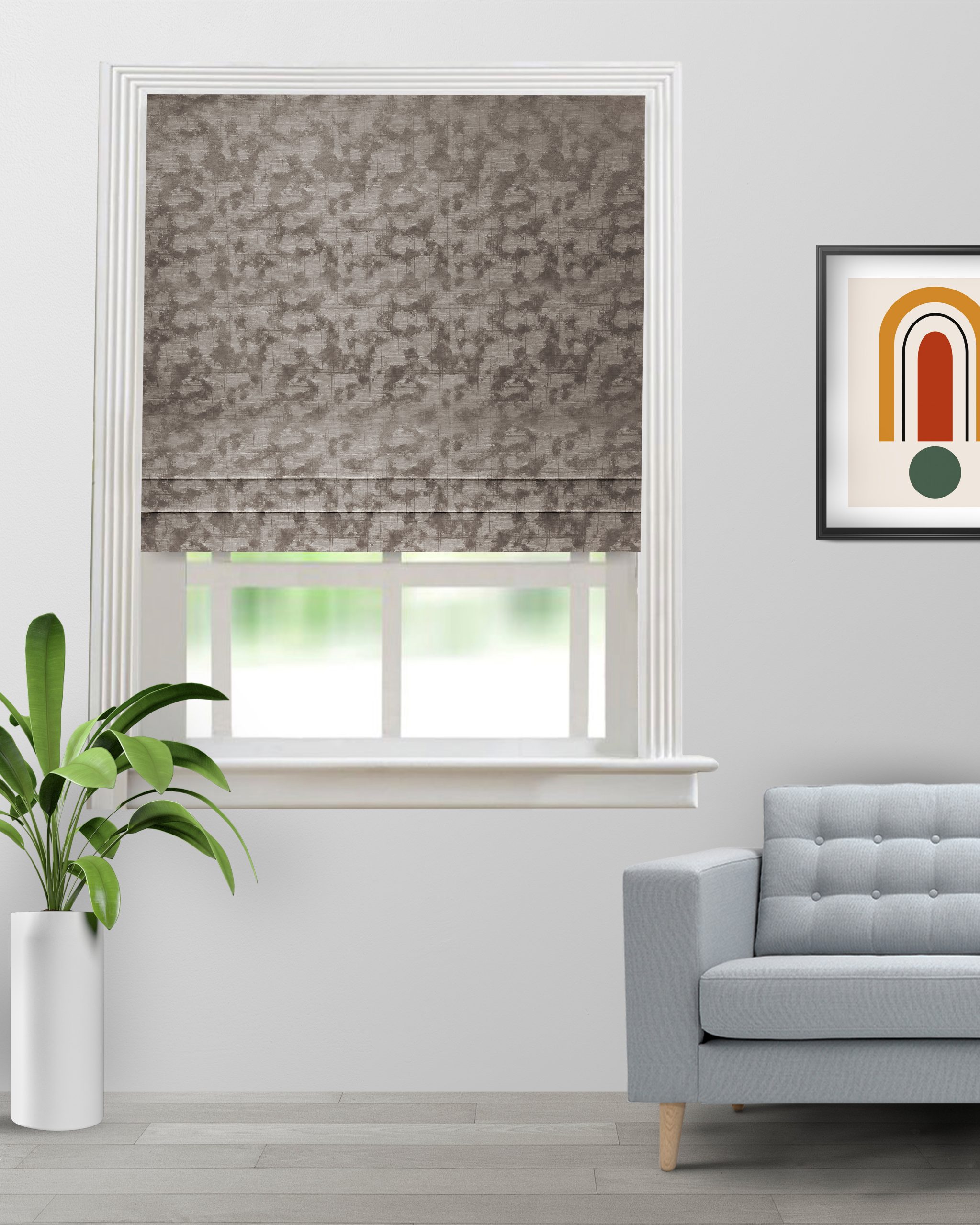 Colorado-Woodsmoke-Roman-Shade-image-scaled-1.jpg Colorado - Wood Smoke Roman Shades - Image 1