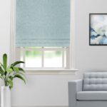 Cotton Bella - Blue Color Roman Shades