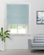 Cotton Bella - Blue Color Roman Shades