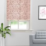 Drizzle - Salmon Roman Shades