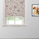 Blooming Spring - Pink Linen Roman Shades
