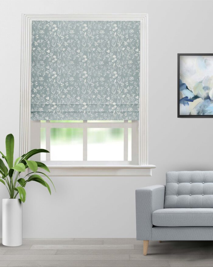 Floral Athena - Sky Roman Shades - Image 3