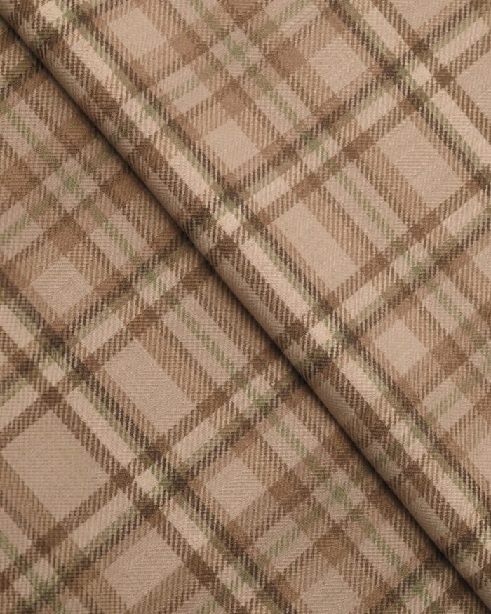 Farmhouse Plaid Check - Tan Roman Shades - Image 2