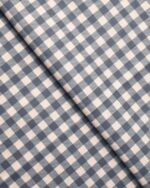 Gingham Check - Blue Roman Shades - Image 2