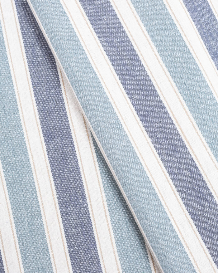 French Stripes - Blue Roman Shades - Image 2