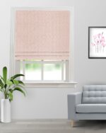 Landscape - Minty Rose Roman Shades