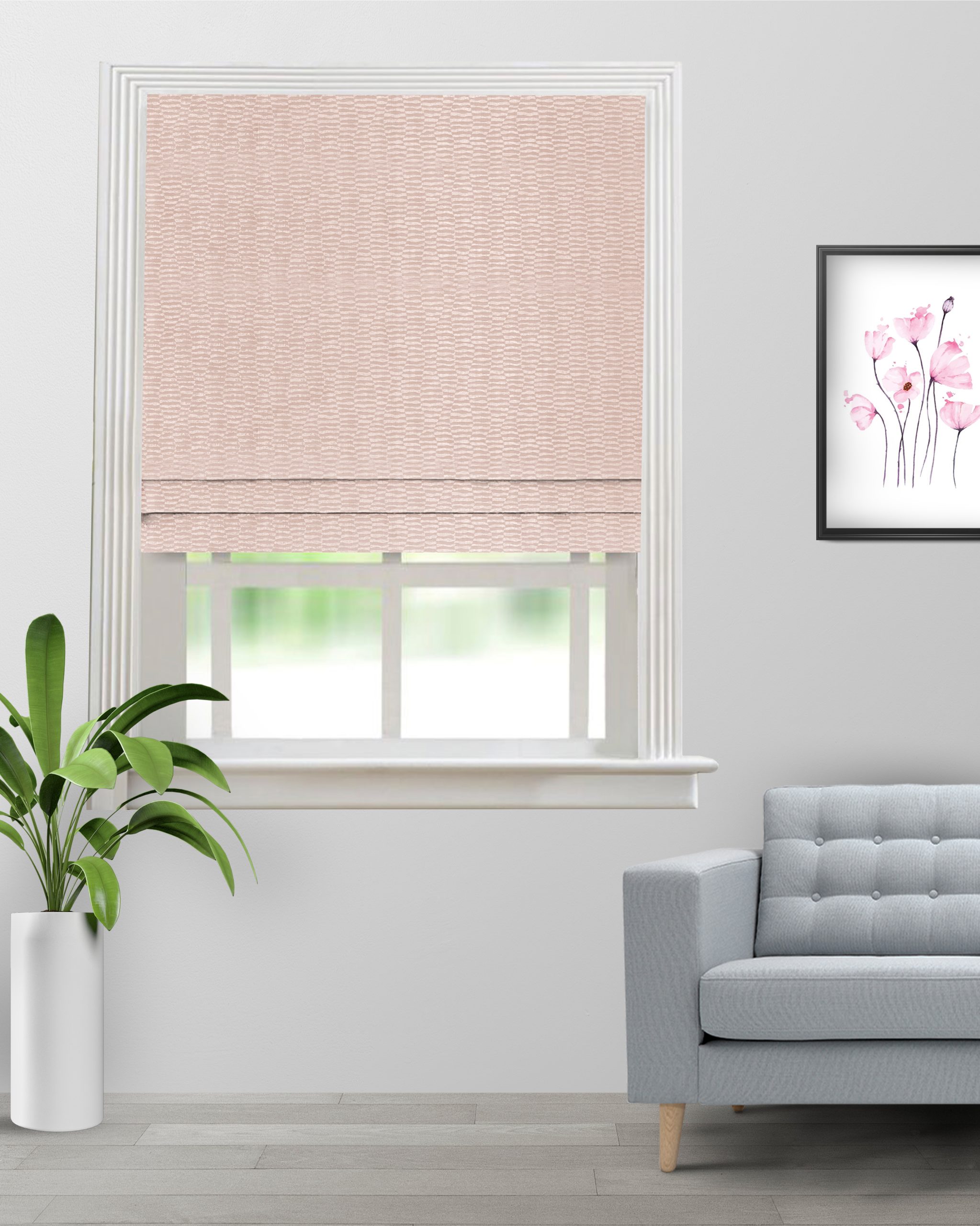 Landscape-Minty-Rose-Roman-Shade-image-scaled-1.jpg Landscape - Minty Rose Roman Shades - Image 1