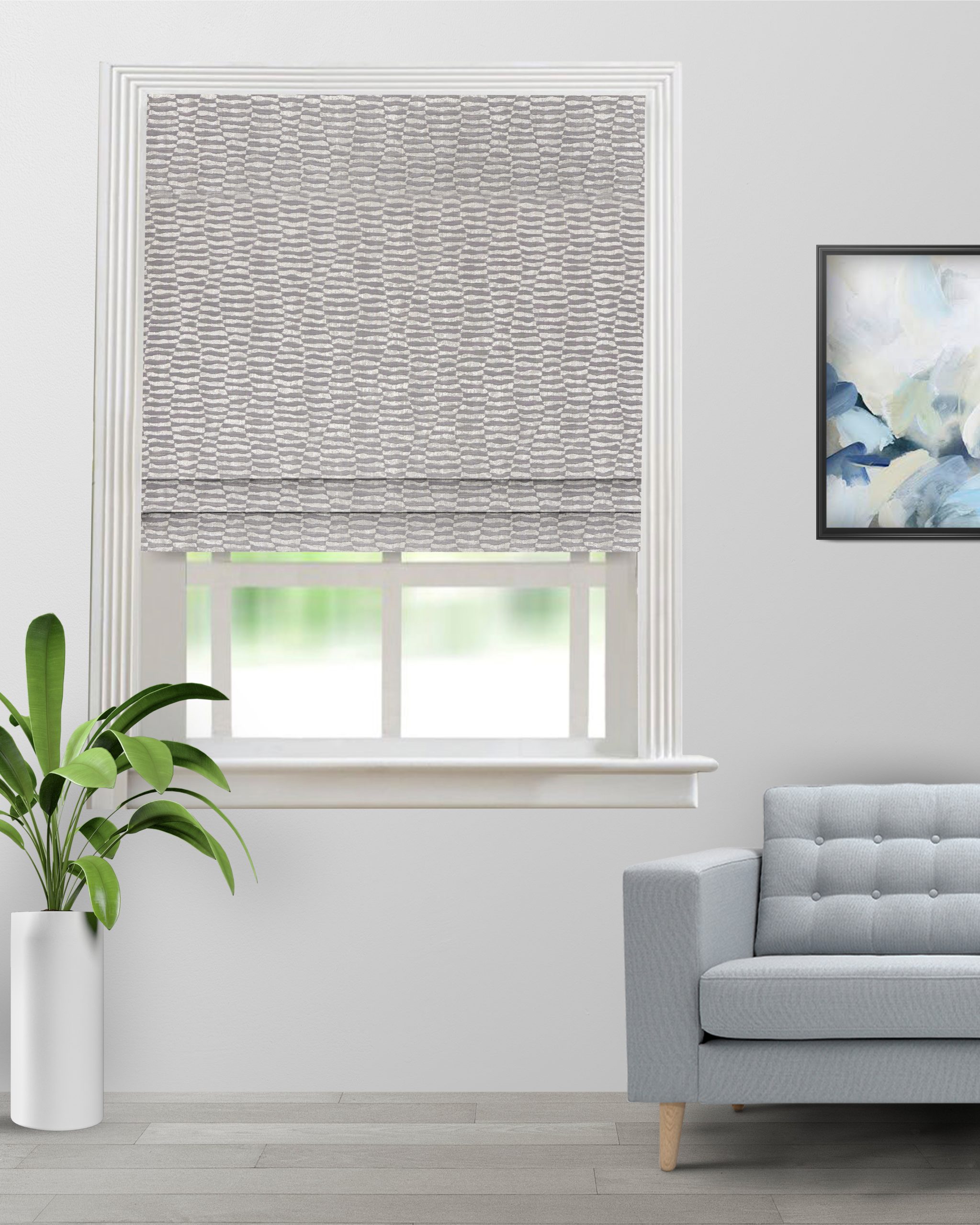 Landscape-Silver-Roman-Shade-image-scaled-1.jpg Landscape - Silver Roman Shades - Image 1