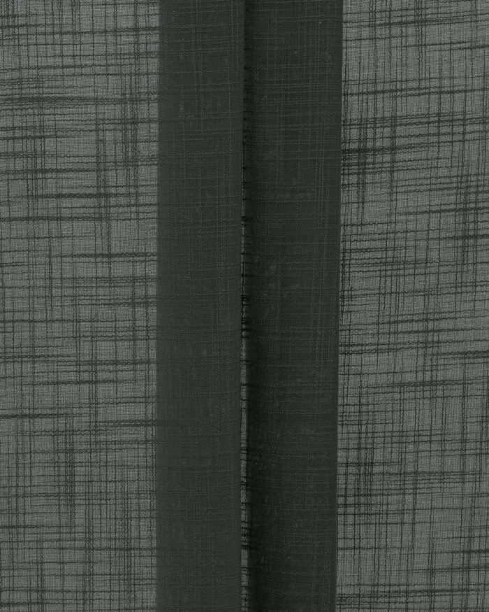 Lush Linen Sheer Curtains- Black - Image 2