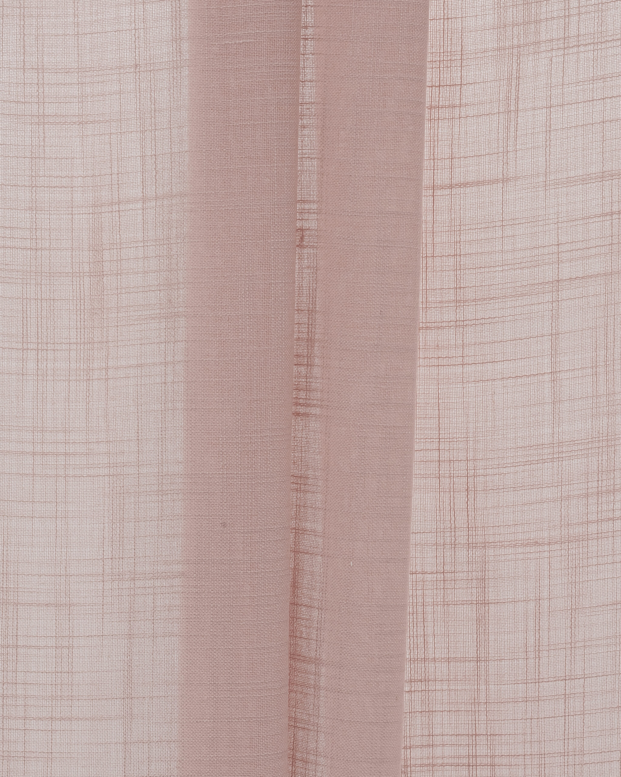Lush Linen Sheer - Blush - Folded Lush Linen Sheer Fabric Swatch - Blush - Image 1