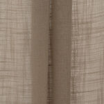 Lush Linen Sheer Roman Shades - Brown