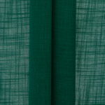 Lush Linen Sheer Roman Shades - Peacock